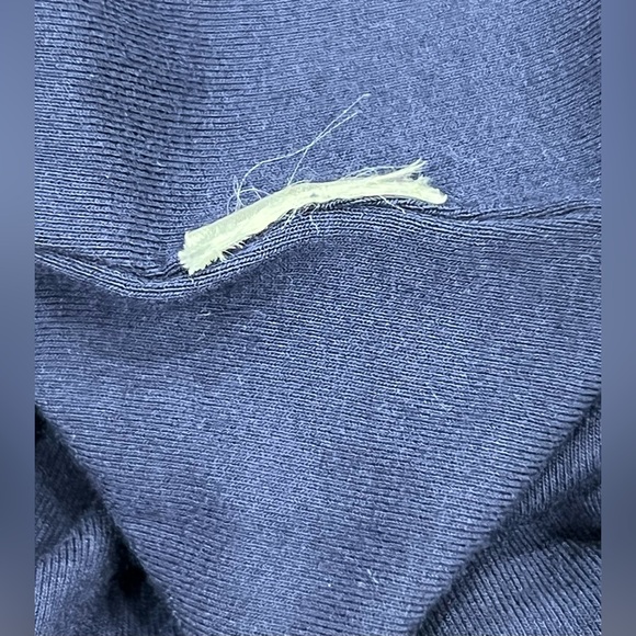 LILLY PULITZER Villa Navy Blue Knit Sleeveless Sweater Dress Flounce Hem XS - Picture 8 of 8